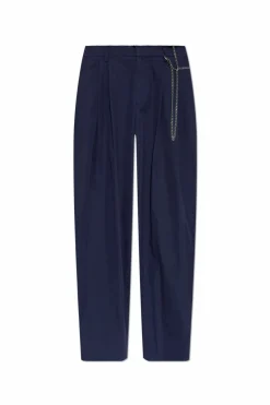 Alexander Wang NAVY BLUE Pleated trousers