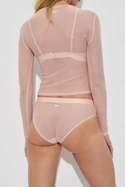 Alexander Wang PINK Lingerie top with long sleeves