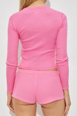 Alexander Wang PINK Long-sleeved lingerie top