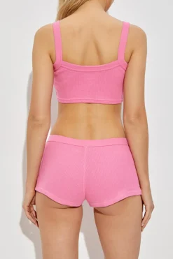 Alexander Wang PINK Short lingerie top with straps