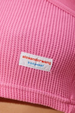 Alexander Wang PINK Short lingerie top with straps