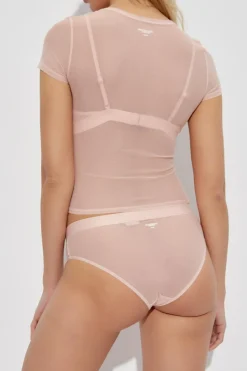 Alexander Wang PINK Transparent lingerie t-shirt