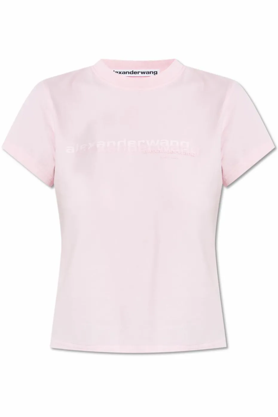 Alexander Wang PINK T-shirt with printed logo