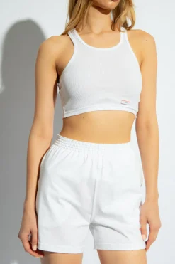 Alexander Wang WHITE Cropped tank top