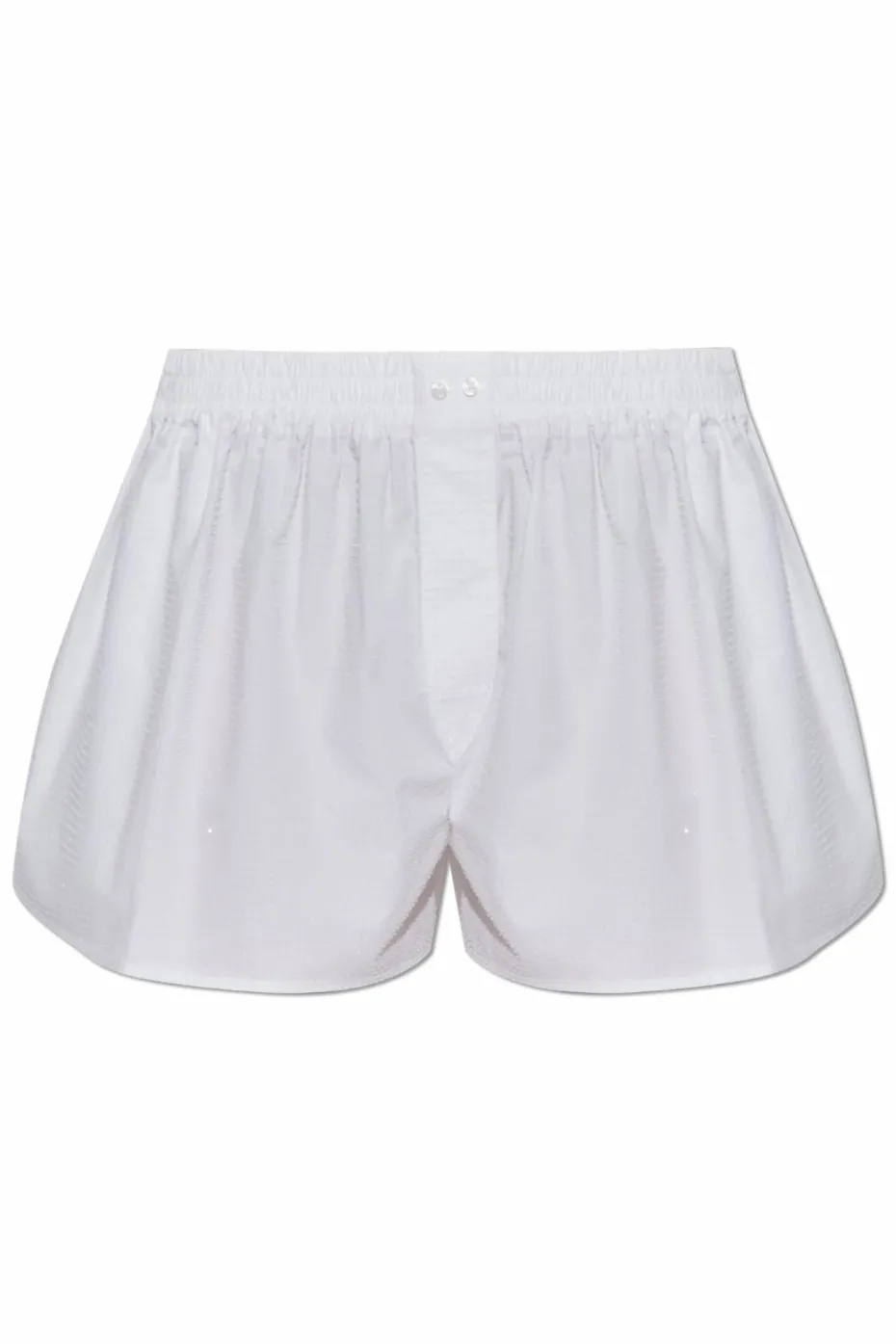 Alexander Wang WHITE Shorts with shimmering appliqués