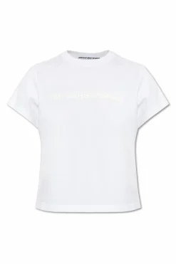 Alexander Wang WHITE T-shirt with printed logo