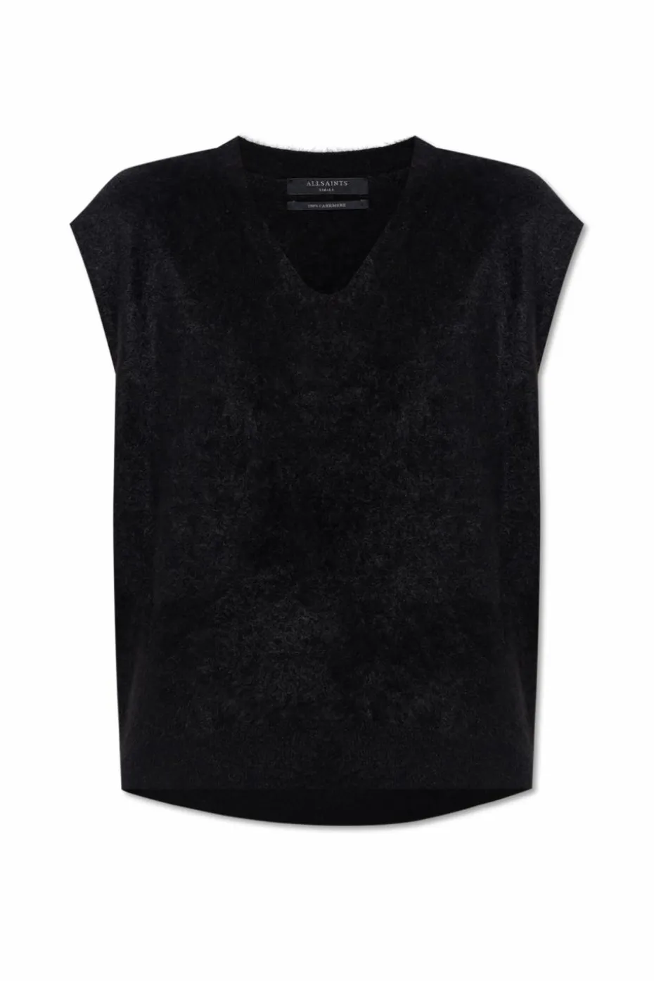 AllSaints BLACK Cashmere vest 'Rebel'