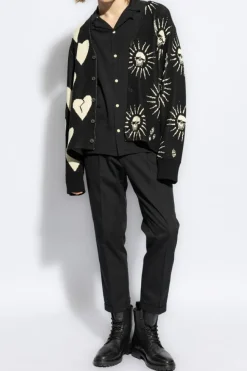 AllSaints BLACK Creased trousers 'Tallis'