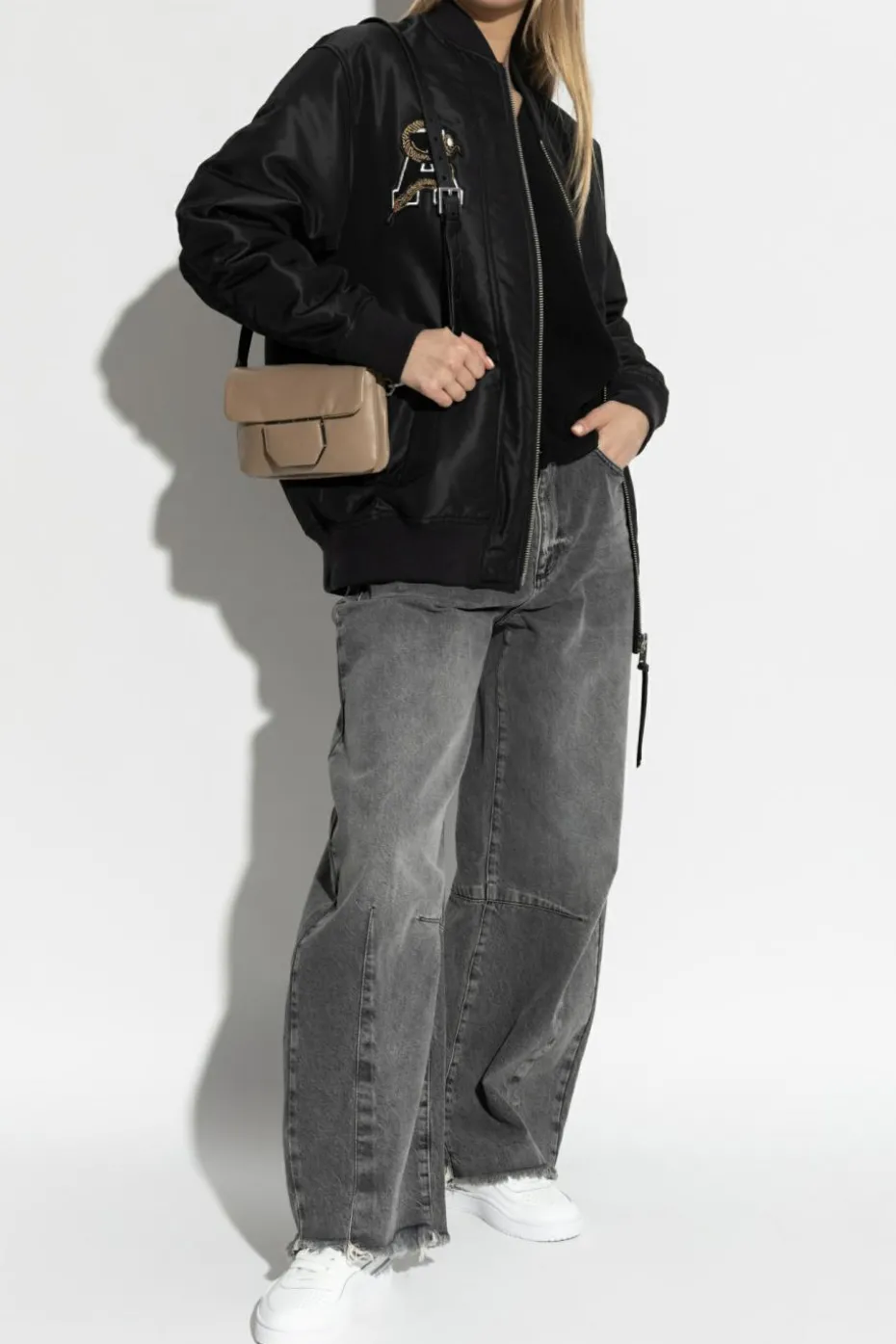 AllSaints BLACK Jacket Bettie bomber style