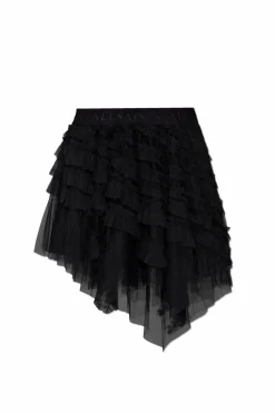 AllSaints BLACK Jayde tulle skirt
