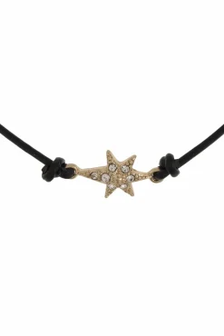 AllSaints BLACK Leather bracelet