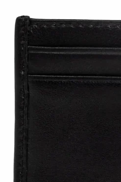AllSaints BLACK Leather card holder Dove