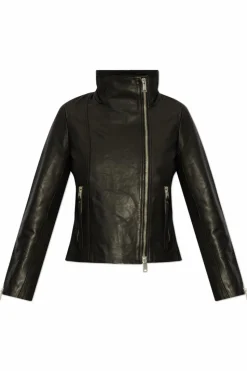 AllSaints BLACK Leather jacket Ellisa