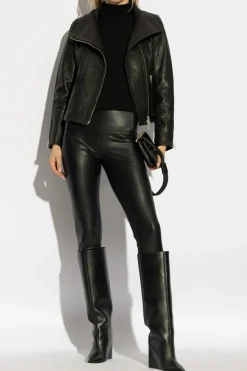 AllSaints BLACK Leather jacket Ellisa