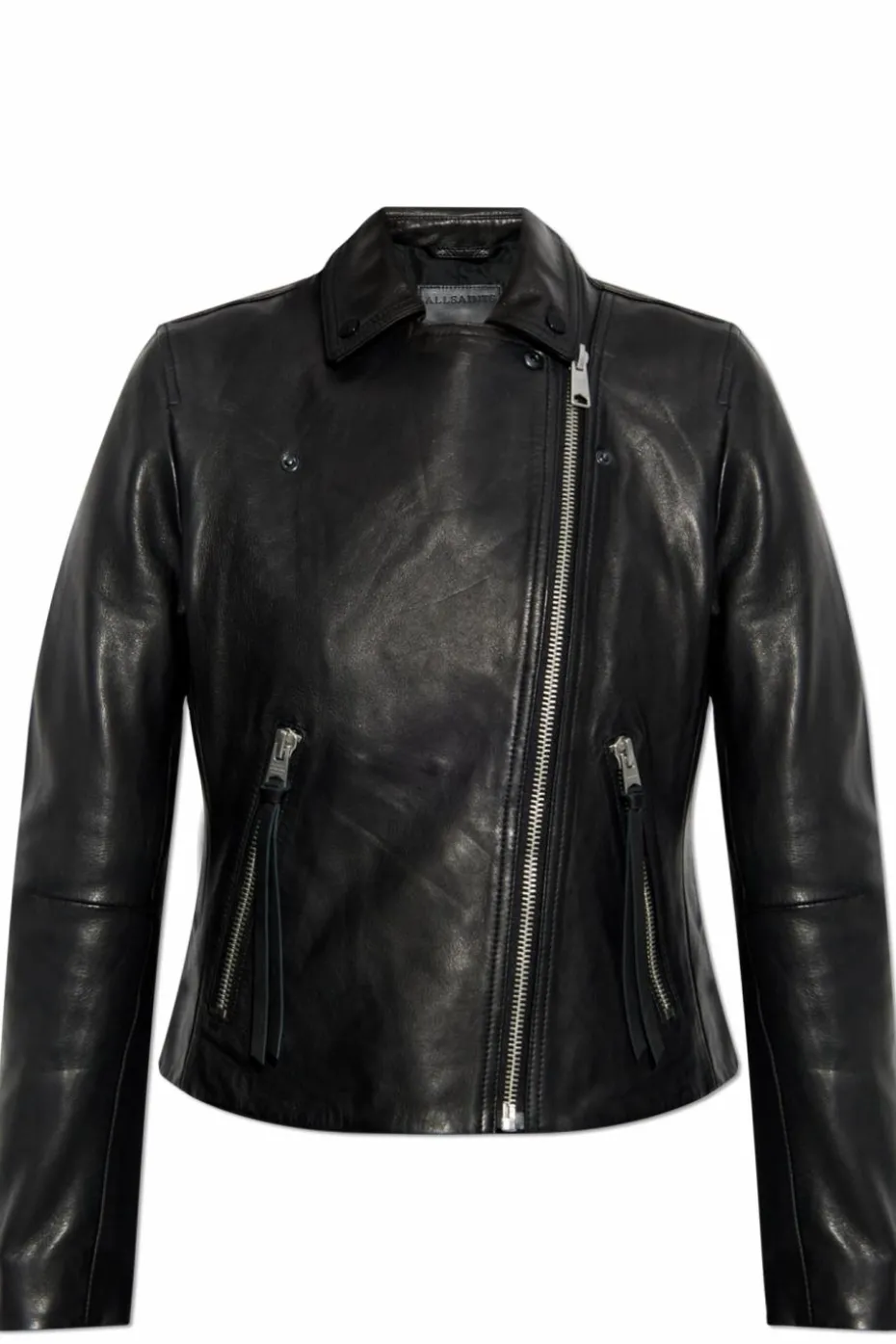 AllSaints BLACK Leather jacket Dalby