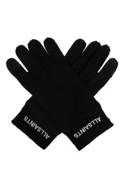 AllSaints BLACK Logo gloves