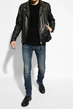 AllSaints BLACK 'Milo' biker jacket