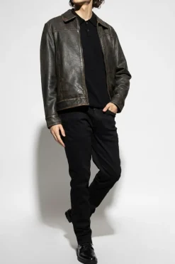 AllSaints BLACK Polo `Statten`