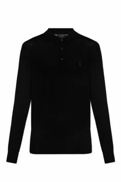 AllSaints BLACK Polo sweater Mode