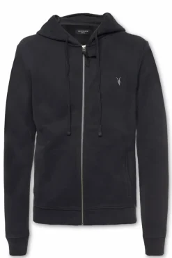 AllSaints BLACK 'Raven' Logo-embroidered sweatshirt