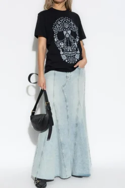 AllSaints BLACK T-shirt "Shkull"