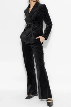 AllSaints BLACK Velvet blazer Seventh