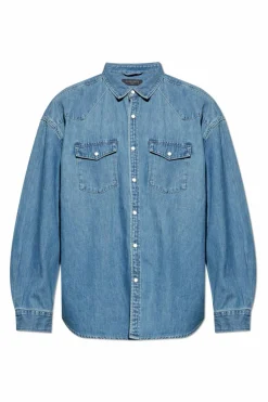 AllSaints BLUE "Fenton" shirt