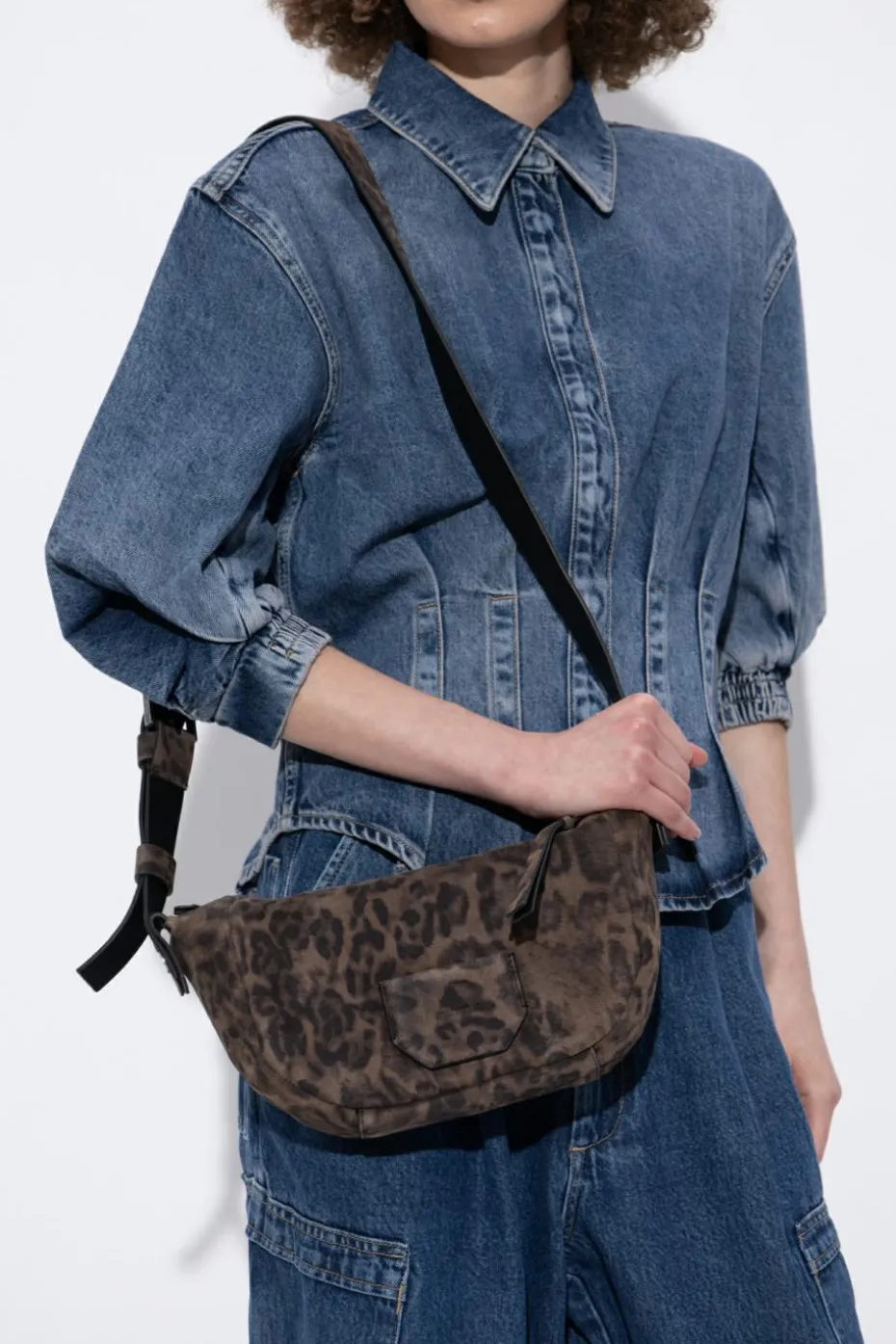 AllSaints BROWN Shoulder bag "Madea"