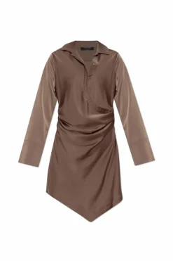 AllSaints BROWN "Tira Mini" dress