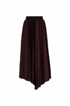 AllSaints BURGUNDY Pleated skirt "Jax"