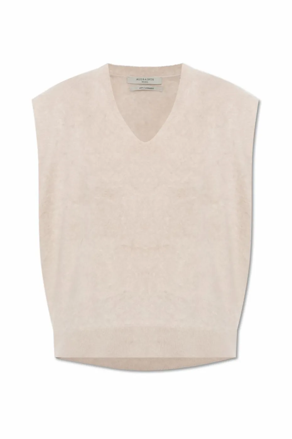 AllSaints cream Cashmere vest Rebel