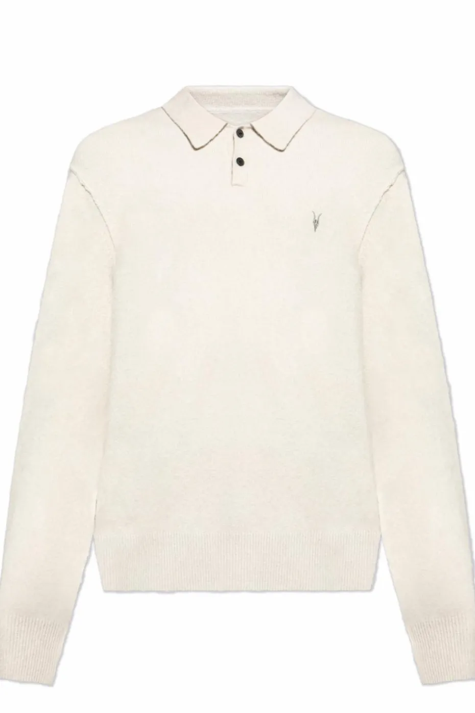 AllSaints cream Polo `Statten`