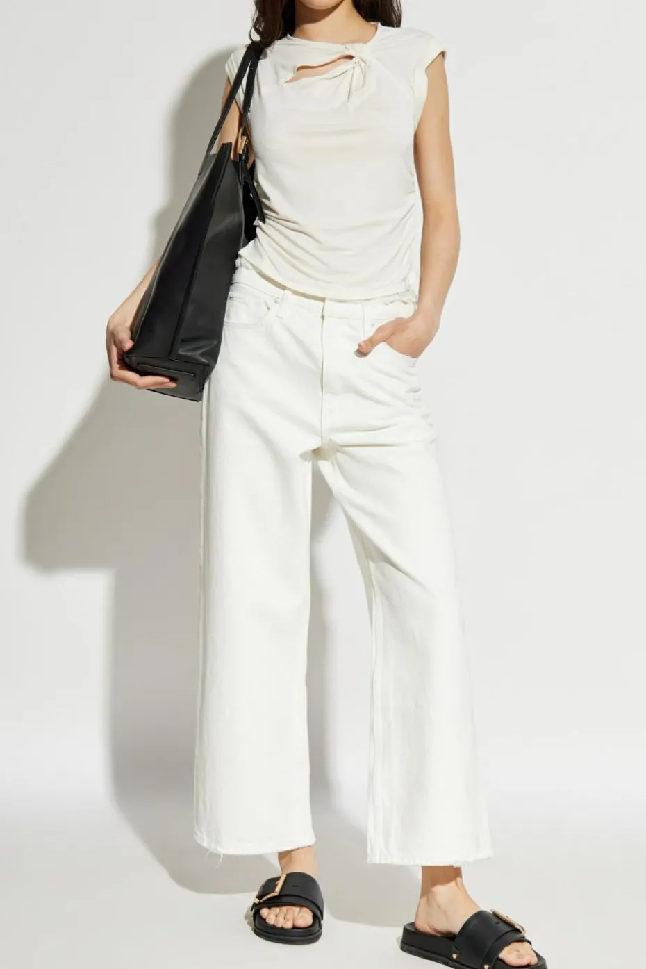 AllSaints cream Top Robin