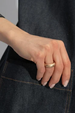 AllSaints GOLD Brass Ring