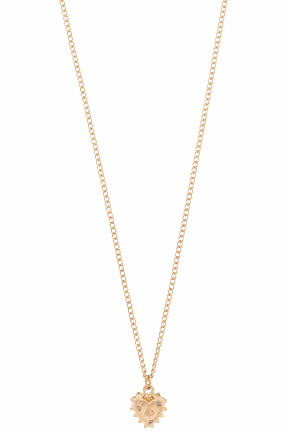 AllSaints GOLD Necklace with heart-shaped pendant