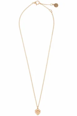 AllSaints GOLD Necklace with heart-shaped pendant