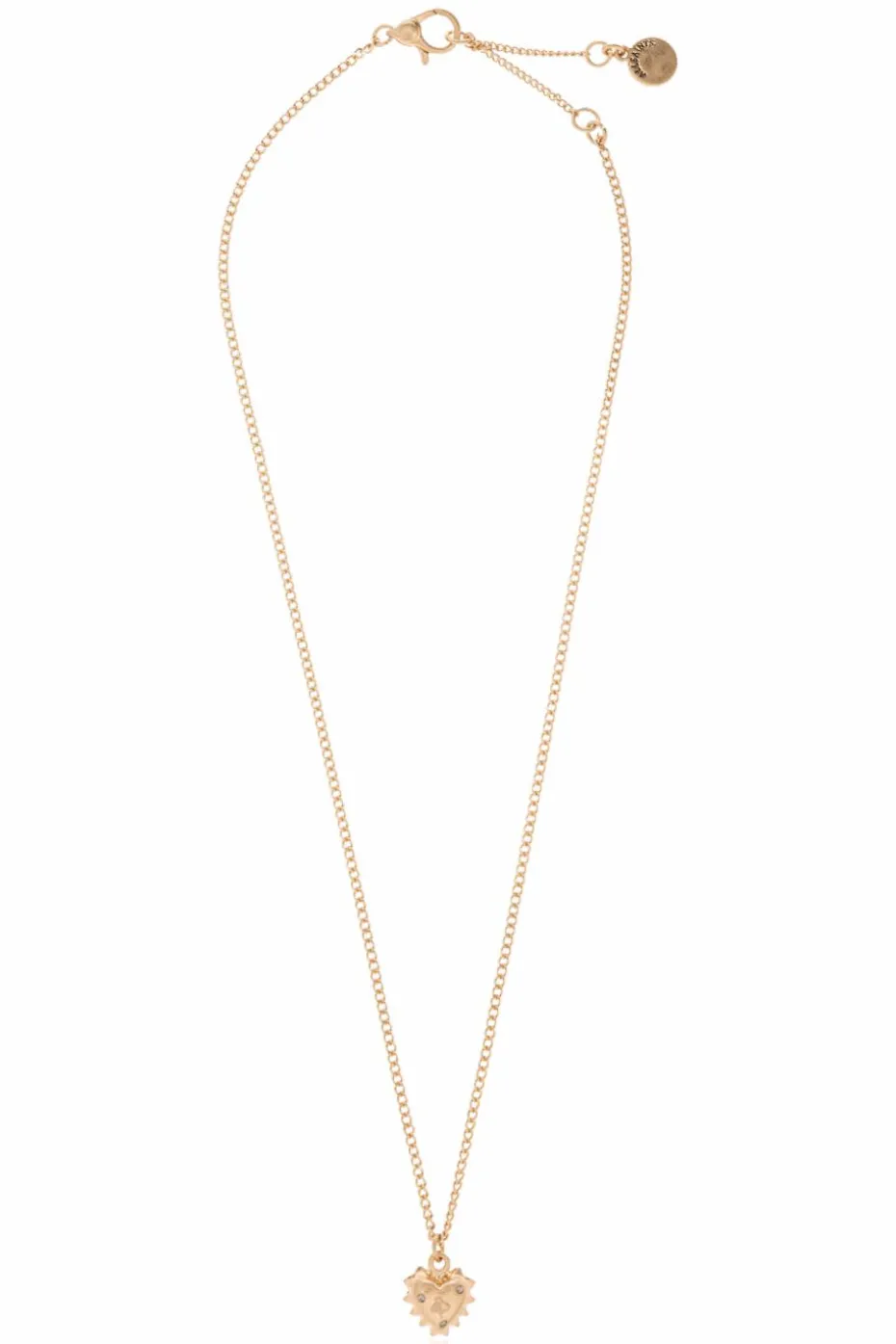 AllSaints GOLD Necklace with heart-shaped pendant
