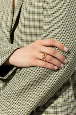 AllSaints GOLD Set of two rings