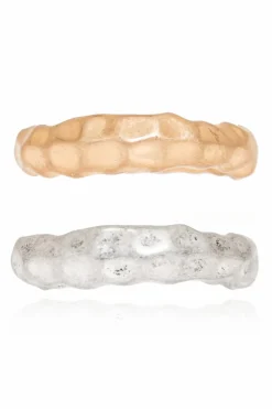 AllSaints GOLD Set of two rings