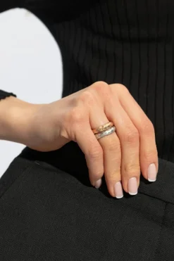 AllSaints GOLD Set of two rings