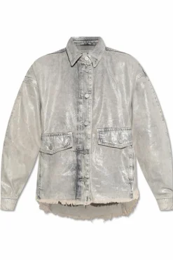 AllSaints GREY Denim jacket Hettie