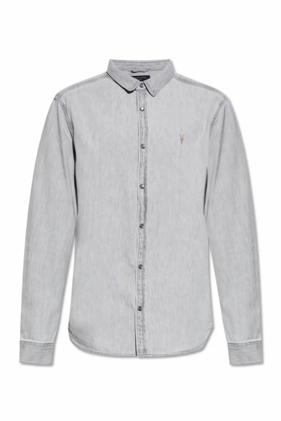 AllSaints GREY Denim shirt Gleason