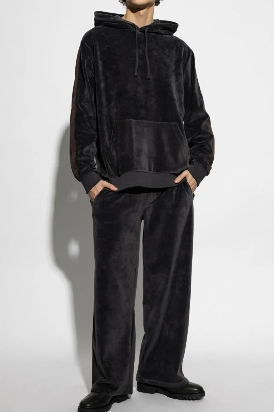 AllSaints GREY Draven pants with side stripes