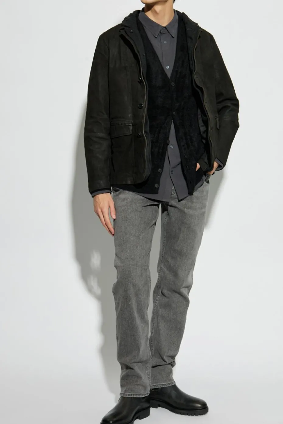 AllSaints GREY Shirt Lovell