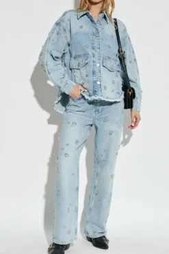 AllSaints light blue Jeans with appliqués