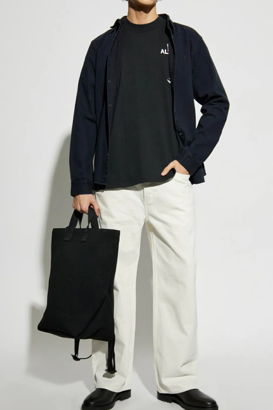 AllSaints NAVY BLUE Shirt Gleason