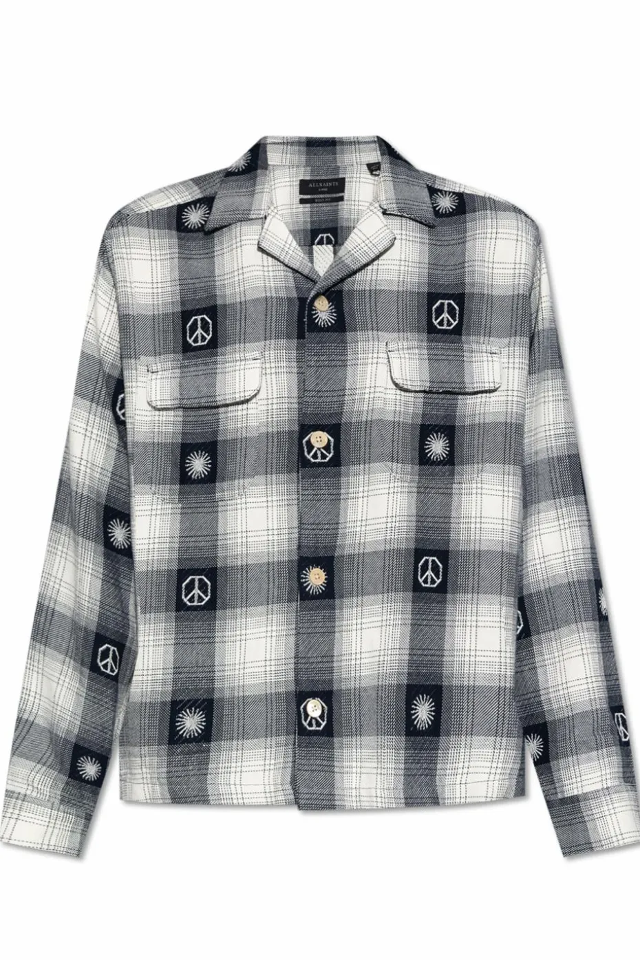 AllSaints NAVY BLUE Shirt "Castor"