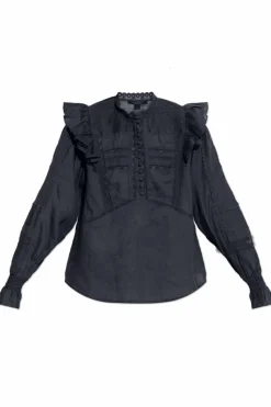 AllSaints NAVY BLUE Top Heather