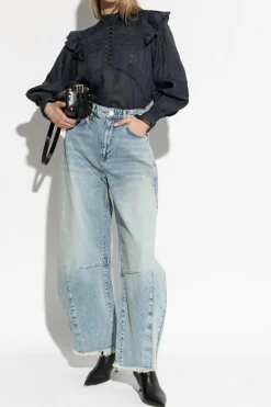AllSaints NAVY BLUE Top Heather