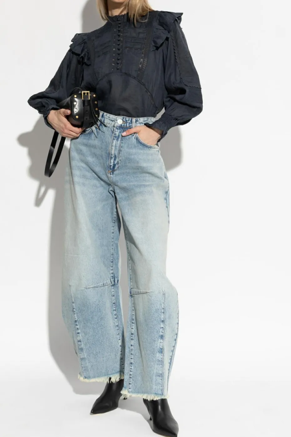 AllSaints NAVY BLUE Top Heather